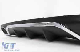 Rear Bumper Air Diffuser suitable for Mercedes E-Class W213 S213 Standard (2016-2019) E63 Design Chrome Edition-image-6111996