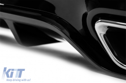Rear Bumper Air Diffuser suitable for Mercedes E-Class W213 S213 Sport Line (2016-2019)-image-6126960