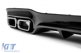 Rear Bumper Air Diffuser suitable for Mercedes E-Class W213 S213 Sport Line (2016-2019)-image-6126962