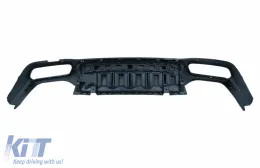 Rear Bumper Air Diffuser suitable for Mercedes E-Class W213 Sport Line (2016-2019) E63 Design Piano Black-image-6328484
