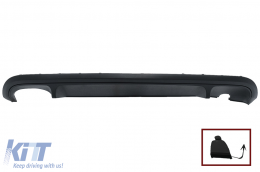 Rear Bumper Air Diffuser suitable for VW Jetta Mk6 VI (2011-2014) GLI Design - RDVWJ6GLI