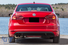 Rear Bumper Air Diffuser suitable for VW Jetta Mk6 VI (2011-2014) GLI Design-image-6080269