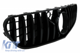 Rear Bumper Air Diffuser with Chrome Muffler Tips and Centrale Grille Black suitable for Mercedes S-Class C217 Coupe (2014-2017) S63 GT-R Design-image-6069709