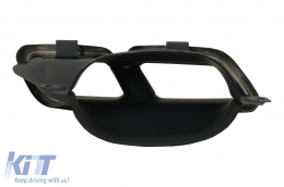 Rear Bumper Air Diffuser with Exhaust Muffler Tips suitable for Mercedes GLE Class W166 SUV Facelift (2015-2019) GLE63 Design-image-6075327