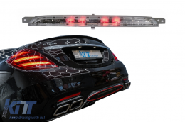 image-9-Rear Bumper Diffuser Fog Light LED Red suitable for Mercedes S-Class W222 (2013-2020)