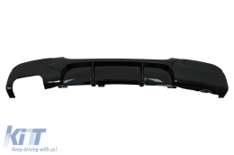 Rear Bumper Diffuser Left Double Outlet suitable for BMW 3 Series E90 E91 (2004-2012) M Design Piano Black-image-6105517