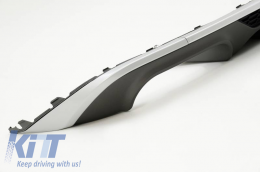 Rear Bumper Diffuser suitable for Audi A3 8V Facelift 16-20 Sedan / Cabrio S3 Look Standard Bumper from ABS Plastic 1pc