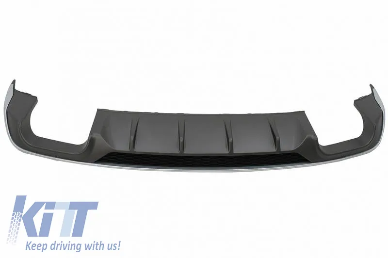 Rear Bumper Diffuser suitable for Audi A3 8V Facelift 16-20 Sedan / Cabrio S3 Look Standard Bumper from ABS Plastic 1pc