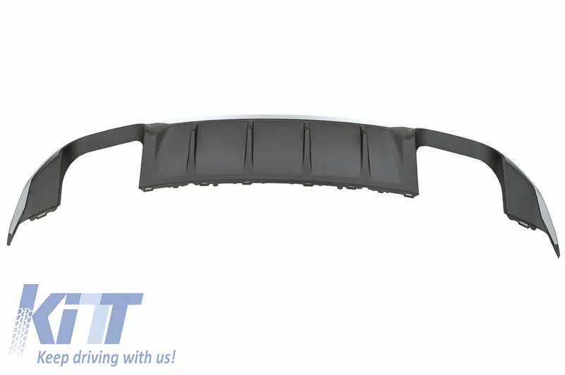 Rear Bumper Diffuser suitable for Audi A3 8V Facelift 16-20 Sedan / Cabrio S3 Look Standard Bumper from ABS Plastic 1pc