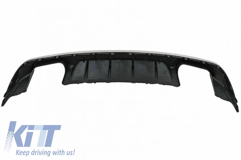Rear Bumper Diffuser suitable for Audi A3 8V Facelift 16-20 Sedan / Cabrio S3 Look Standard Bumper from ABS Plastic 1pc