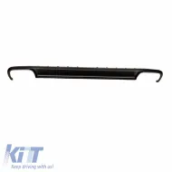 Rear Bumper Diffuser suitable for Audi A4 B8 12-15 Facelift Sedan/Avant S4 Look From Abs Plastic 1pc-image-6298968