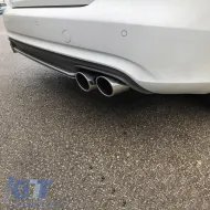 Rear Bumper Diffuser suitable for Audi A4 B8 12-15 Facelift Sedan/Avant S4 Look From Abs Plastic 1pc-image-6298973