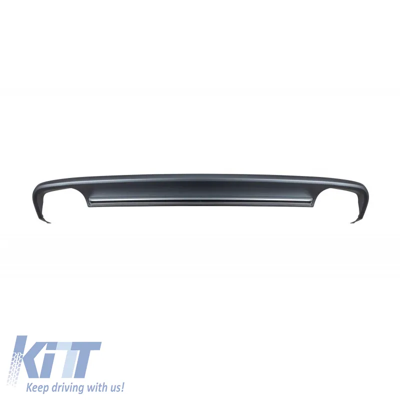 Rear Bumper Diffuser suitable for Audi A6 C7 Pre-Facelift 11-14 Sedan / Avant S6 Look From Abs Plastic 1pc
