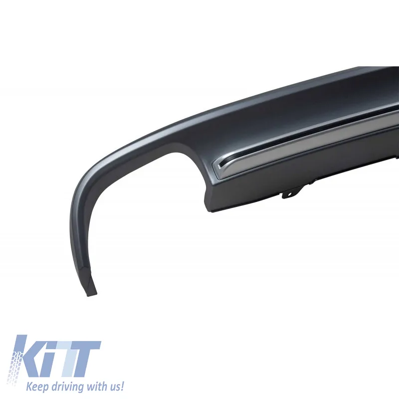 Rear Bumper Diffuser suitable for Audi A6 C7 Pre-Facelift 11-14 Sedan / Avant S6 Look From Abs Plastic 1pc