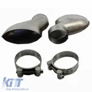 Rear Bumper Diffuser suitable for Audi A7 4G 10-14 RS7 Look Standard Bumper with Exhaust Tips from ABS Plastic-image-6314127