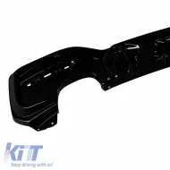 Rear Bumper Diffuser suitable for BMW 1 F20 F21 15-19 M-Packet Glossy Black with 2 Left & Right Double Exhaust Outlets from ABS Plastic 1pc-image-6319992