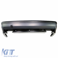 Rear Bumper Diffuser suitable for BMW 3 E36 90-99 M3 (suitable for M3 Bumper Only) with 2 Double Exhaust from ABS Plastic 1pc