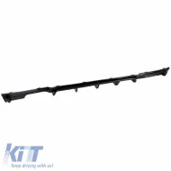 Rear Bumper Diffuser suitable for BMW 3 F30/F31 11-19 M-Packet Gloss Black with 1 Left Double Exhaust Outlets from ABS Plastic 1pc-image-6322530