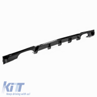 Rear Bumper Diffuser suitable for BMW 3 F30/F31 11-19 M-Packet Gloss Black with 2 Left & Right Double Exhaust Outlets from ABS Plastic 1pc