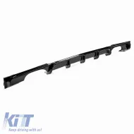 Rear Bumper Diffuser suitable for BMW 3 F30/F31 11-19 M-Packet Gloss Black with 2 Left & Right Double Exhaust Outlets from ABS Plastic 1pc-image-6322535