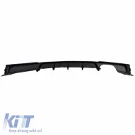 Rear Bumper Diffuser suitable for BMW 3 F30/F31 11-19 M-Packet Gloss Black with 1 Left Double Exhaust Outlets from ABS Plastic 1pc-image-6322988