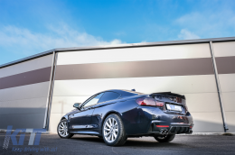 Rear Bumper Diffuser suitable for BMW 4 Series F32 F33 F36 (2013-2019) M Performance Design Carbon Film Coating Twin Double Outlet-image-6075481