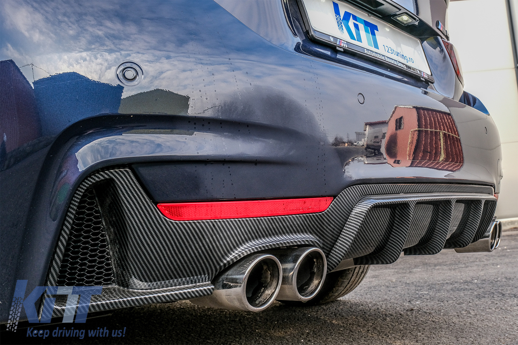 BMW 4 Series F32 F33 F36 M Performance Style Rear Diffuser Quad Exhaust