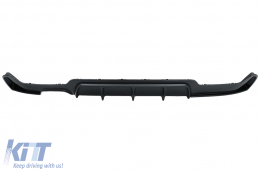 Rear Bumper Diffuser suitable for BMW 4 Series F32 F33 F36 (2013-2019) Coupe Cabrio M Design Left Double Outlet Black-image-6085483