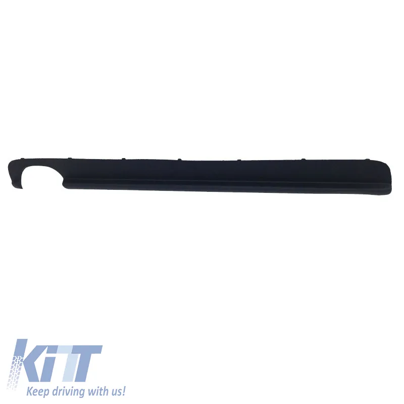 Rear Bumper Diffuser suitable for BMW 5 E39 95-03 M5 with 1 Left Double Exhaust Outlet from ABS Plastic 1pc
