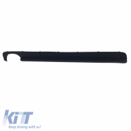 Rear Bumper Diffuser suitable for BMW 5 E39 95-03 M5 with 1 Left Double Exhaust Outlet from ABS Plastic 1pc