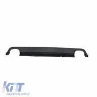Rear Bumper Diffuser suitable for BMW 5 E39 95-03 M5 with 2 Left & Right Double Exhaust Outlets from ABS Plastic 1pc-image-6299235