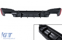 image-48-Rear Bumper Diffuser suitable for BMW 5 Series G30 G31 Limousine Touring (2017-2024) M5 Design