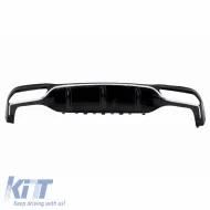 Rear Bumper Diffuser suitable for Mercedes-Benz E-Class W213 16-19 A Design Bumper Black/Chrome Made from ABS Plastic 1pc-image-6294984