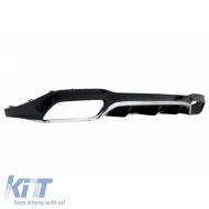 Rear Bumper Diffuser suitable for Mercedes-Benz E-Class W213 16-19 A Design Bumper Black/Chrome Made from ABS Plastic 1pc-image-6294985