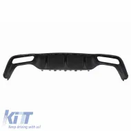 Rear Bumper Diffuser suitable for Mercedes-Benz E-Class W213 16-19 A Design Bumper Black/Chrome Made from ABS Plastic 1pc-image-6294987