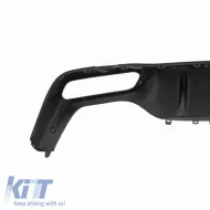 Rear Bumper Diffuser suitable for Mercedes-Benz E-Class W213 16-19 A Design Bumper Black/Chrome Made from ABS Plastic 1pc-image-6294988