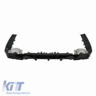 Rear Bumper Diffuser suitable for Mercedes-Benz E-Class C238 Coupe / A238 Cabrio 16-19 A Design 63 Look With Black Exhaust Tips