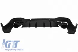 Rear Bumper Diffuser suitable for Mercedes-Benz GLC SUV X253 2015-2019 GLC63 A Design Look for a Design Sport Line Version Bumpers Set with Chrome Exhaust Tips-image-6316554