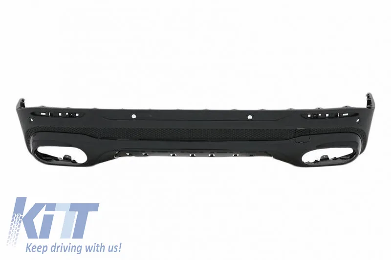 Rear Bumper Diffuser suitable for Mercedes-Benz GLB (X247) 2019+ A Design GLB45 Look for A Design Line Bumpers Piano Black