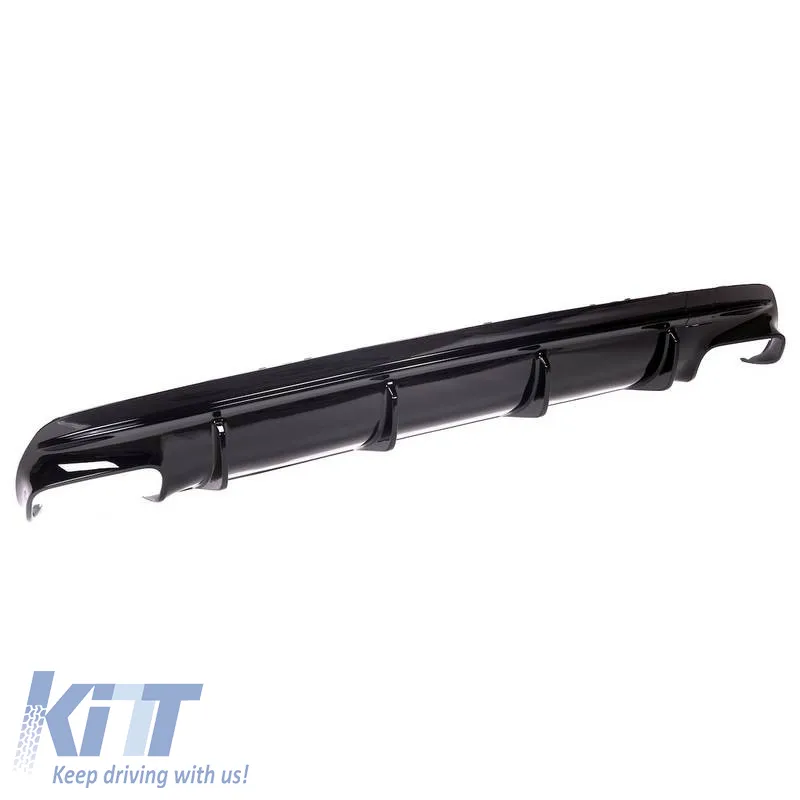Rear Bumper Diffuser suitable for Mercedes-Benz CLA C117 13-16 A Design 45 Look suitable for A Design Sport Line Version Bumpers Piano Black