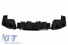 Rear Bumper Diffuser suitable for Mercedes-Benz E-Class W213 16-19 with A Design Line Bumper Black Brabus Look with Black Exhaust Tips-image-6324081