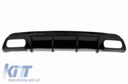 Rear Bumper Diffuser suitable for Mercedes-Benz A-Class W176 12-18 A45 A Design Look From Abs Plastic 1pc-image-6324107