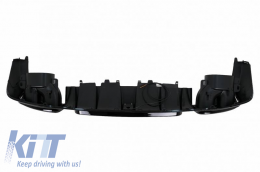 Rear Bumper Diffuser suitable for Mercedes-Benz E-Class W213 16-19 with A Design Line Bumper Black Brabus Look with Black Exhaust Tips