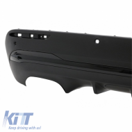 Rear Bumper Diffuser suitable for Mercedes-Benz GLA H247 2020+ GLA45 A Design Look for a Design Sport Line Version Bumpers Black Edition