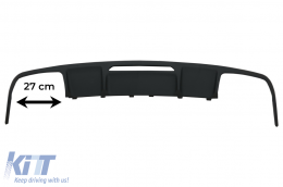 Rear Bumper Diffuser suitable for Mercedes CLS Sedan W218 (2011-2017) and Exhaust Muffler Tips Tail Pipes Only for AMG Sport Line-image-6064050