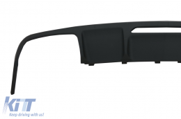 Rear Bumper Diffuser suitable for Mercedes CLS Sedan W218 (2011-2017) Trunk Spoiler and Exhaust Muffler Tips Tail Pipes Only for AMG Sport Line-image-6064094