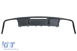 Rear Bumper Diffuser suitable for Mercedes CLS Sedan W218 (2011-2017) Trunk Spoiler and Exhaust Muffler Tips Tail Pipes Only for AMG Sport Line-image-6064095