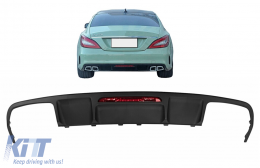 Rear Bumper Diffuser suitable for Mercedes CLS Sedan W218 (2011-2017) Only for AMG Sport Line