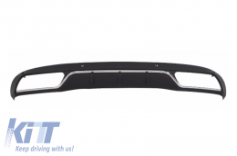 Rear Bumper Diffuser suitable for Mercedes C-Class W205 S205 Standard (2014-2018) C63 Look