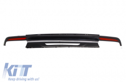 Rear Bumper Diffuser suitable for Mercedes S-Class W222 Sport Line Package (2013-06.2017) S63 Design - RDMBW222S63N